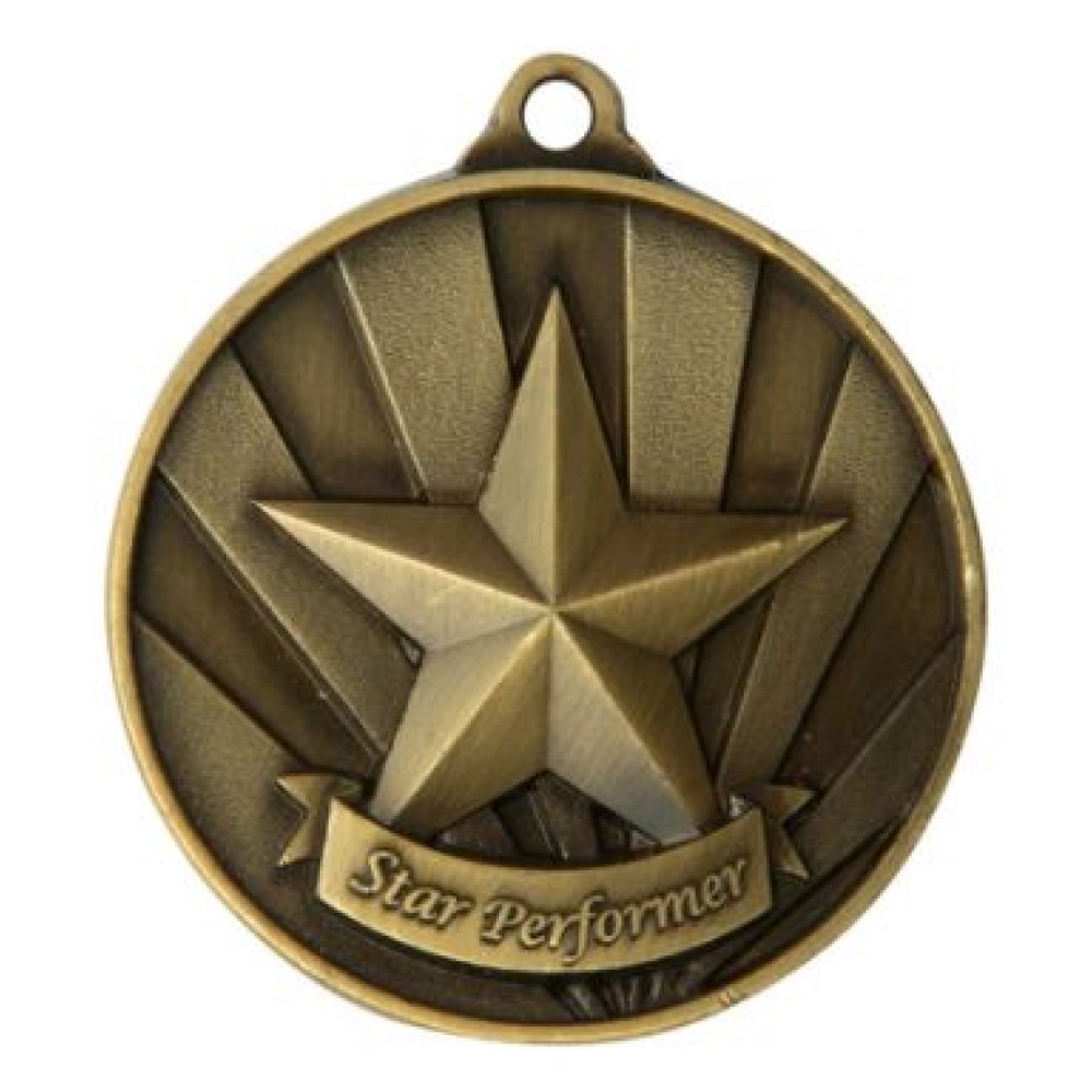 1076 37 Eva 3d Star Sun Medal